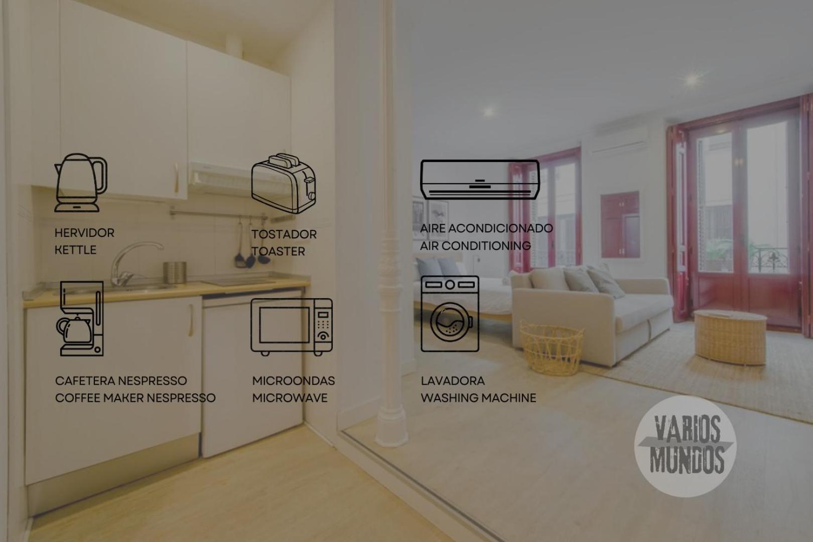 Beautiful Loft Para 3Pax En Huertas-Cortes มาดริด ภายนอก รูปภาพ